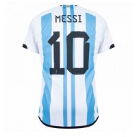 Fotbalové Dres Argentina Lionel Messi #10 Domácí MS 2022 Krátký Rukáv